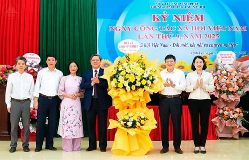 Reunión para celebrar el Día del Trabajo Social de Vietnam 2025