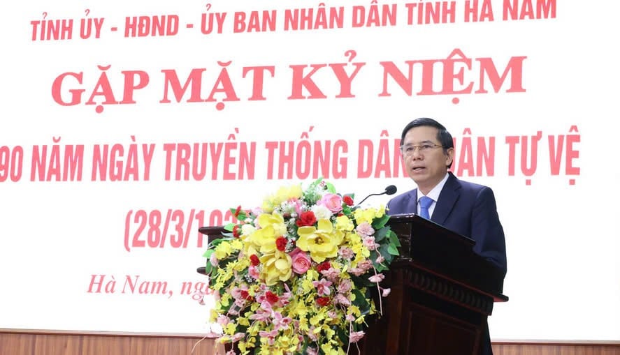 Ha Nam: Meeting to celebrate the 90th anniversary of the militia tradition