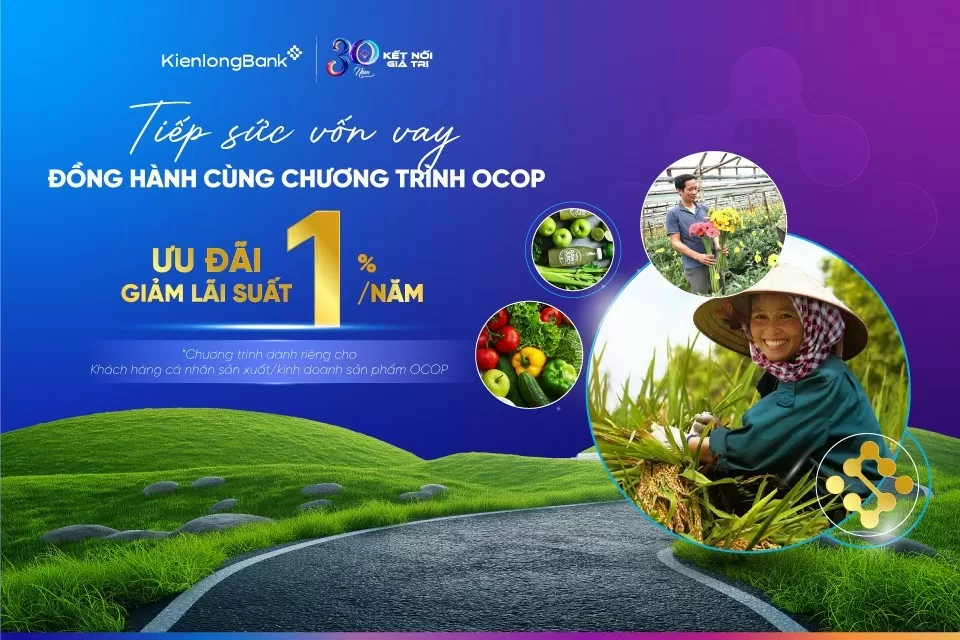 KienlongBank đồng hành hộ kinh doanh chương trình vay ưu đãi OCOP