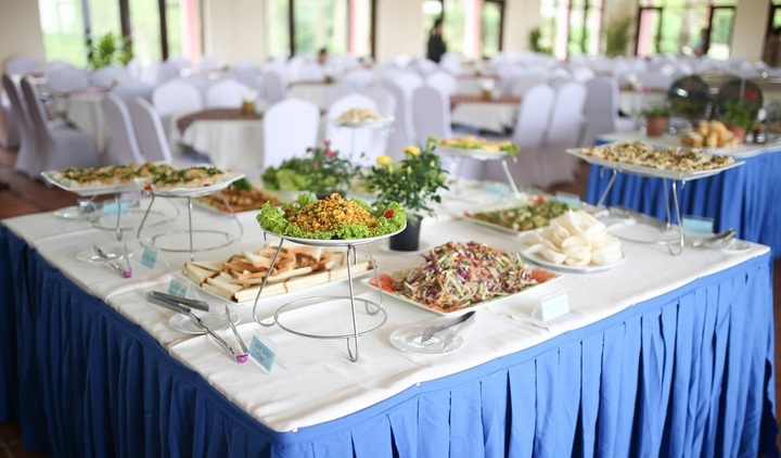 The dishes are beautifully presented.