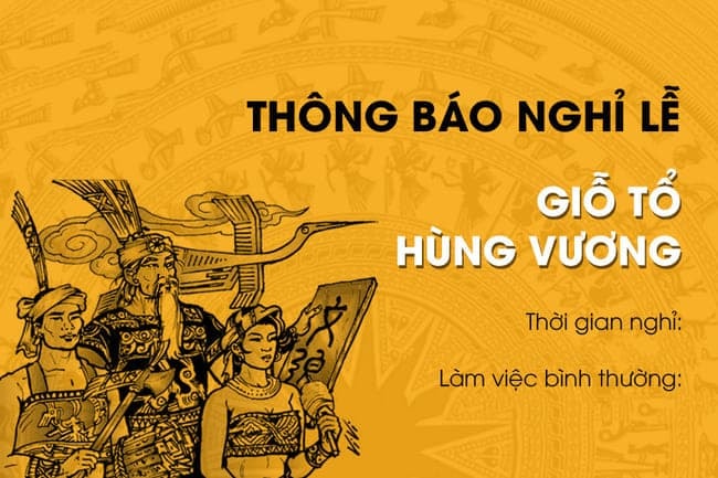 Hung King's death anniversary holiday notice template