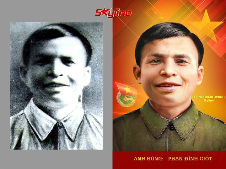 Hình ảnh Anh hùng Phan Đình Giót.