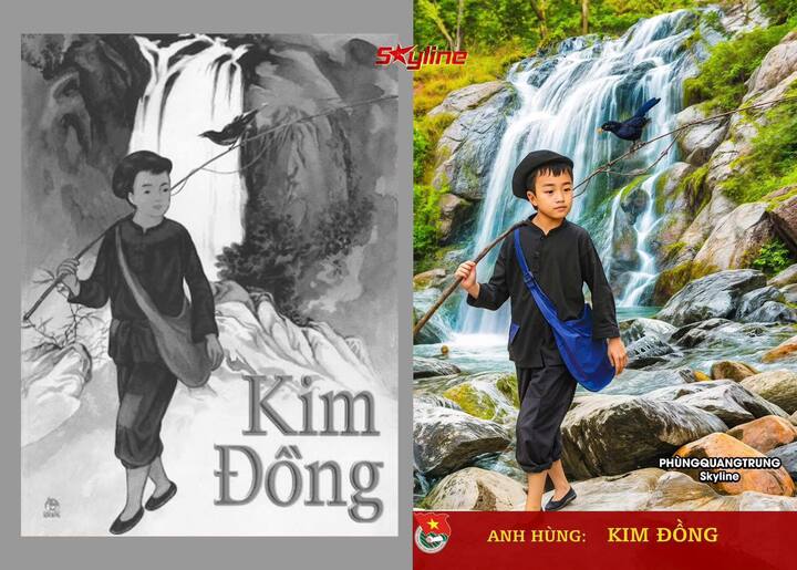 Hình ảnh Anh hùng Kim Đồng.