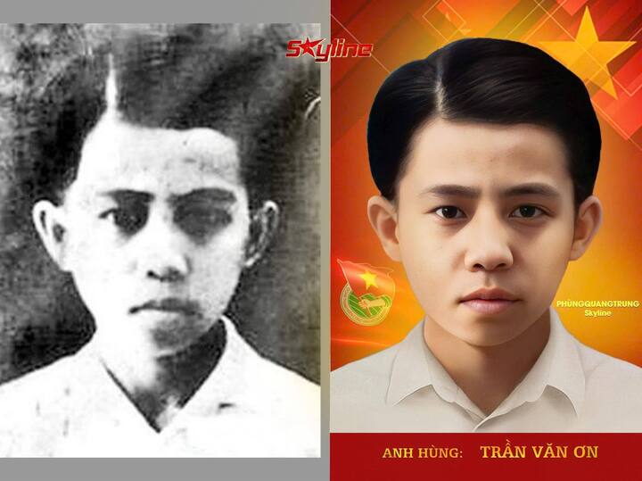 Hình ảnh Anh hùng Trần Văn Ơn.