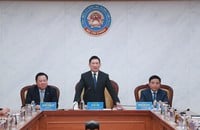 Deputy Prime Minister Ho Duc Phoc speaks at the ceremony. (Photo: VGP)