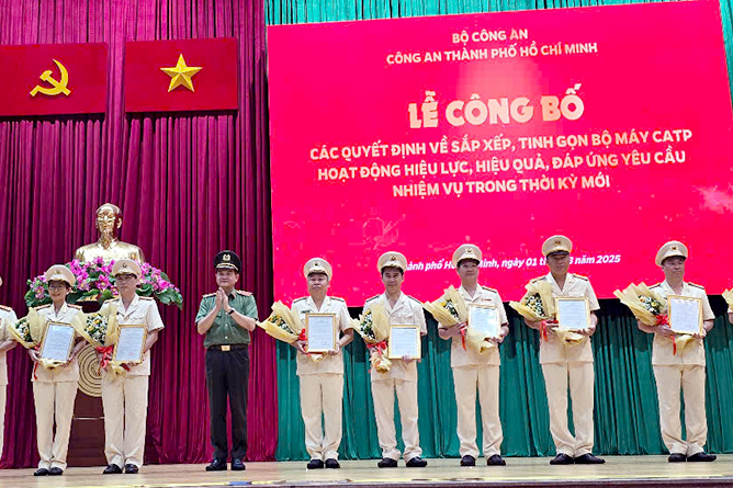 Ho Chi Minh City Police announced new operating apparatus