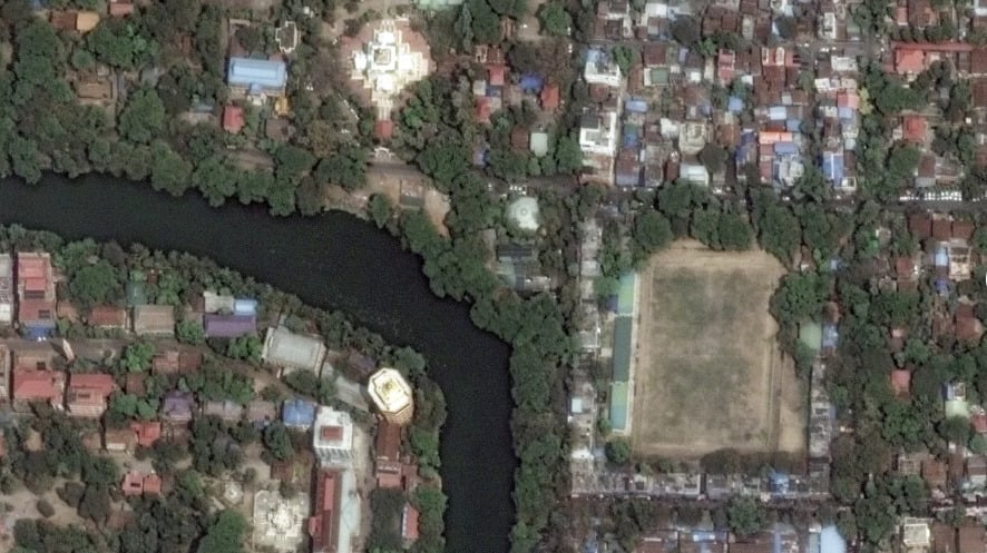 ミャンマー地震の恐ろしい崩壊を示すコンピューター画像（図7）