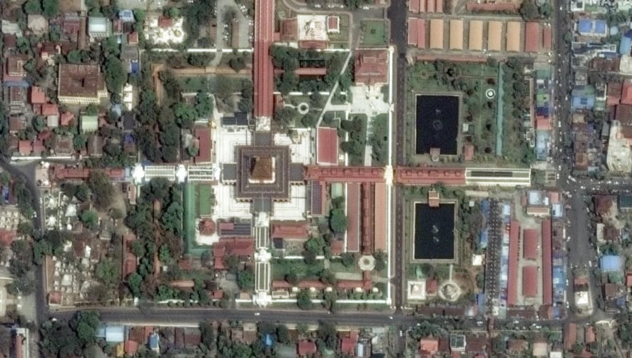 衛星画像はミャンマー地震の恐ろしい破壊を示している（図1）