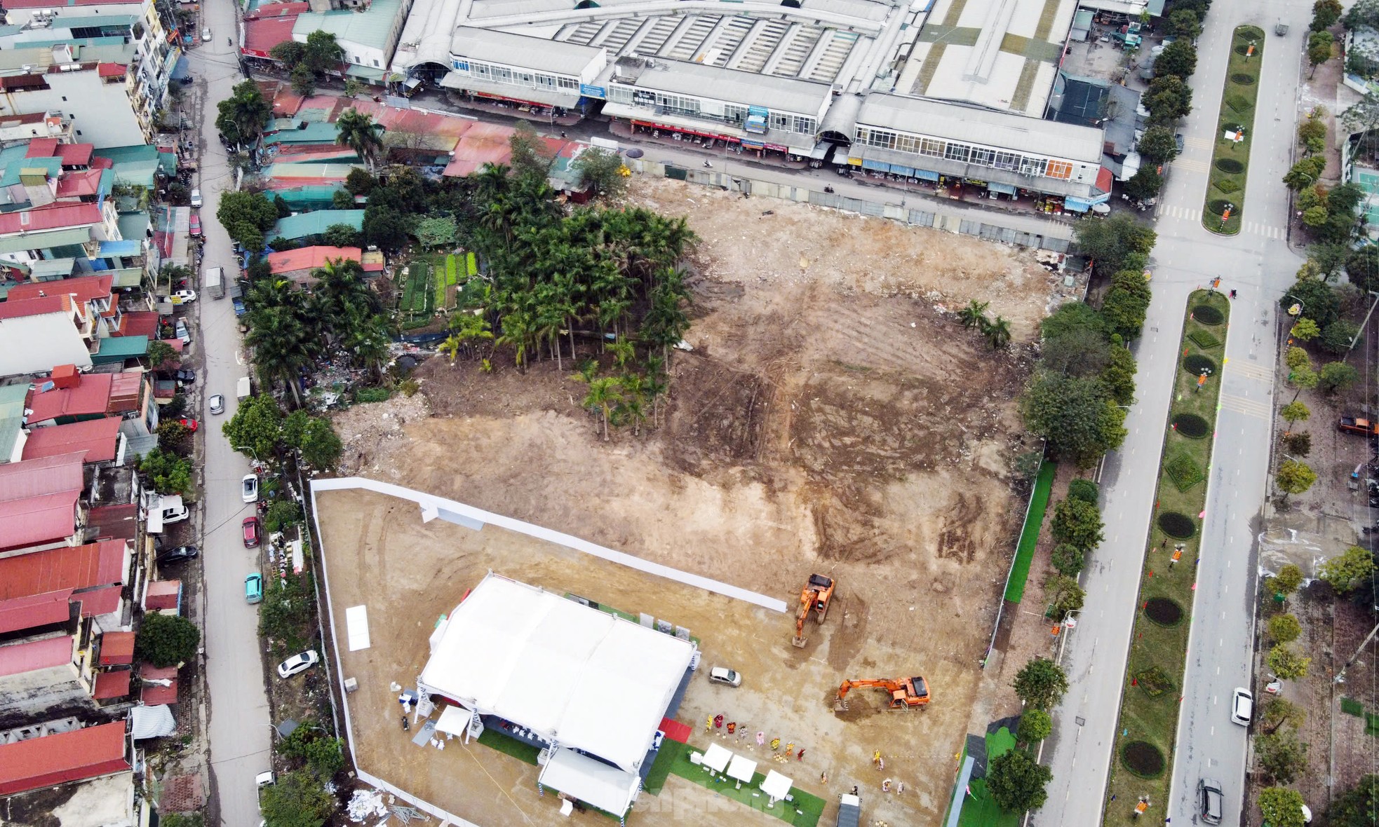 Gros plan d'un terrain pour construire plus de 1 100 appartements de logements sociaux à Hanoi, prix 18 millions de VND/m2 photo 9