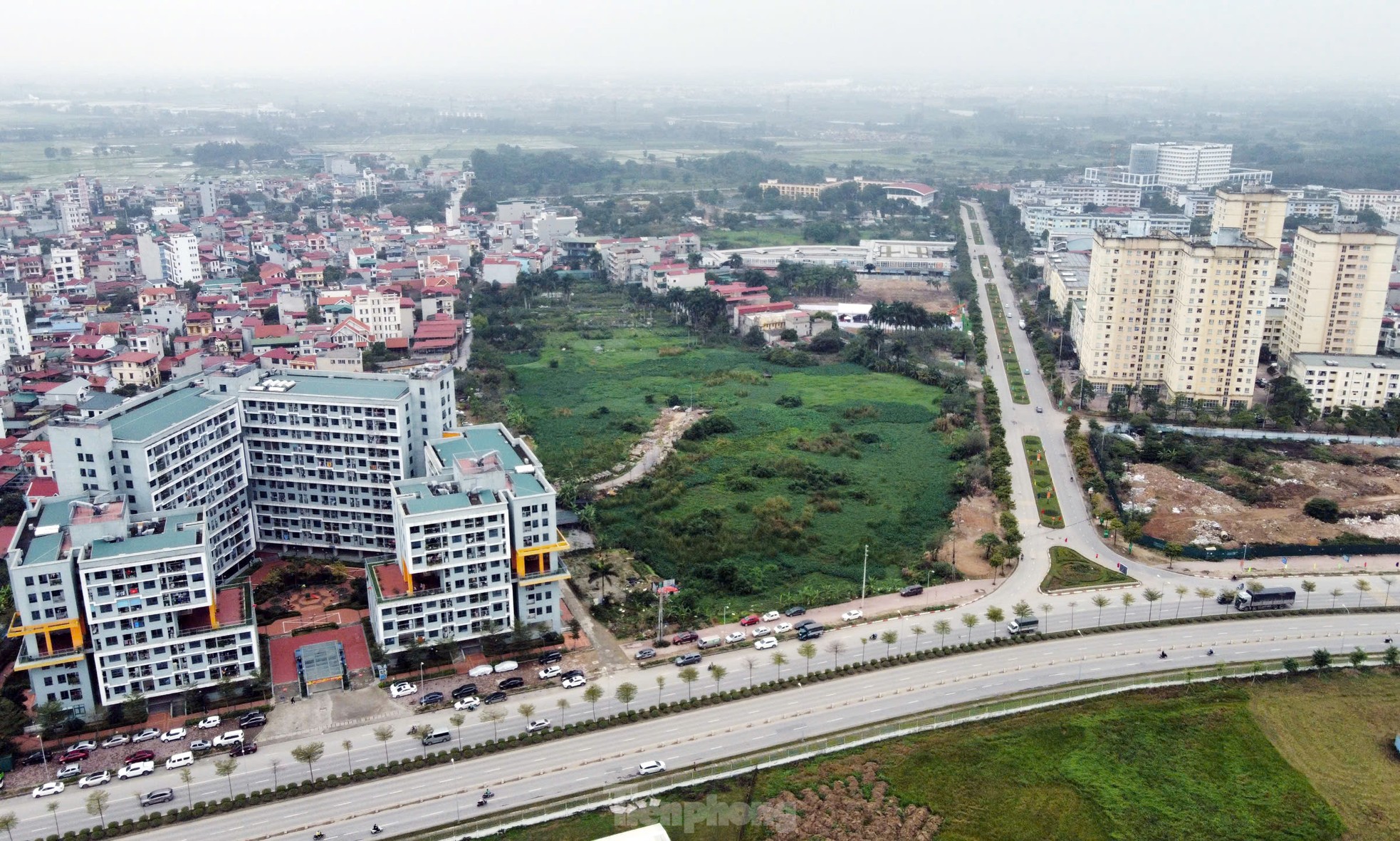 Gros plan d'un terrain pour construire plus de 1 100 appartements de logements sociaux à Hanoi, prix 18 millions de VND/m2 photo 7