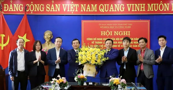 Công bố thành lập Sở Khoa học và Công nghệ Phú Thọ