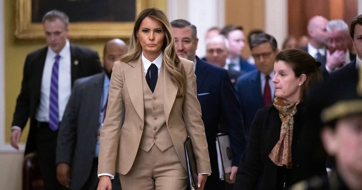 US First Lady Melania Trump personally went to the Capitol to support a bill