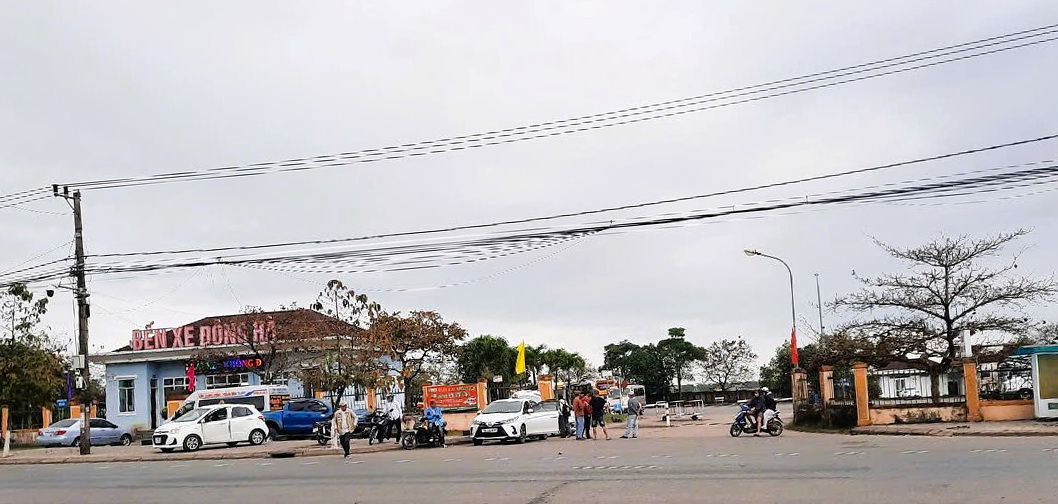 Dong Ha bus station, Quang Tri province will be relocated to a new location. Photo: Duy Loi