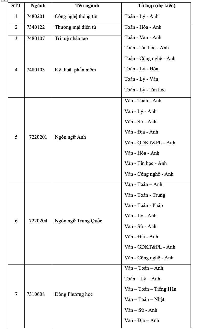 Trường ĐH Ngoại ngữ - Tin học TP HCM tăng tổ hợp xét tuyển- Ảnh 2.