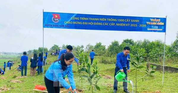 Jóvenes de Nghe An con proyectos y tareas con recursos totales de más de 2 mil millones de VND