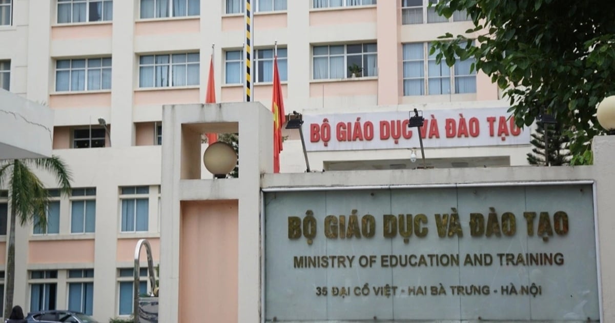 Organizational structure of the Ministry of Education and Training after merger