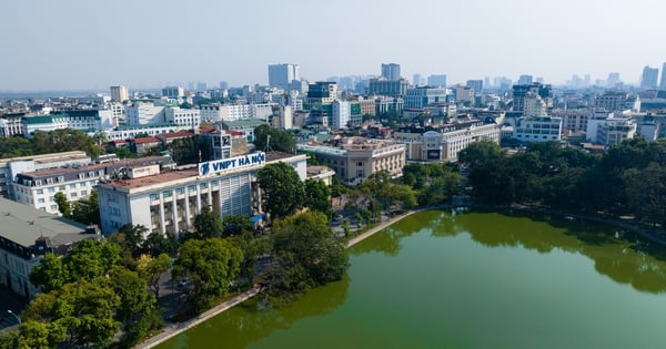 Panoramic view of the land east of Hoan Kiem Lake being studied to become a public space