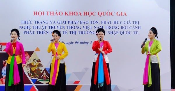 Preserving and promoting the values ​​of traditional Vietnamese art in the context of market economic development and international integration