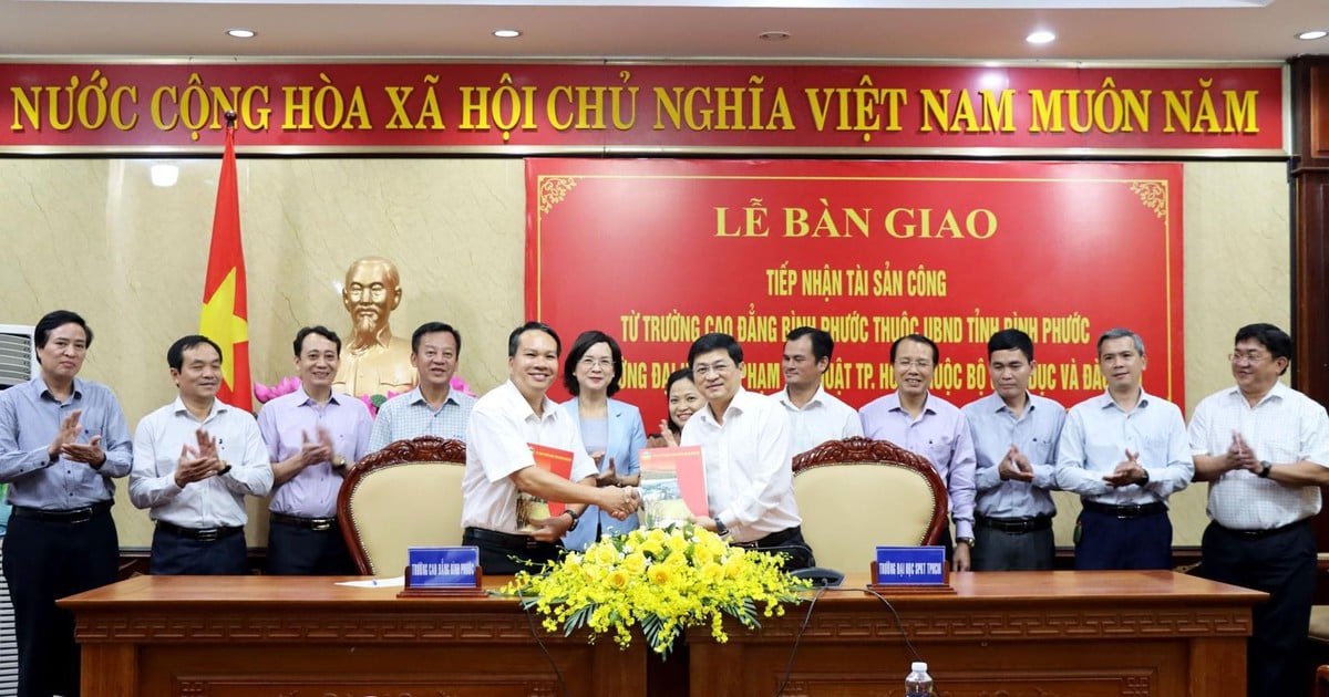 La Universidad de Educación Técnica de la ciudad de Ho Chi Minh recibe al Colegio Binh Phuoc