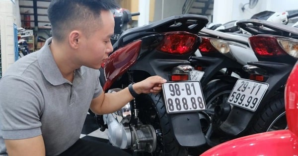 Plus de 1,5 million de plaques d'immatriculation de motos sont sur le point d'être vendues aux enchères.