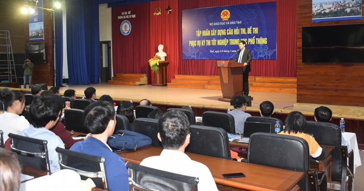 Ministry of Education and Training trains in building high school graduation exam questions