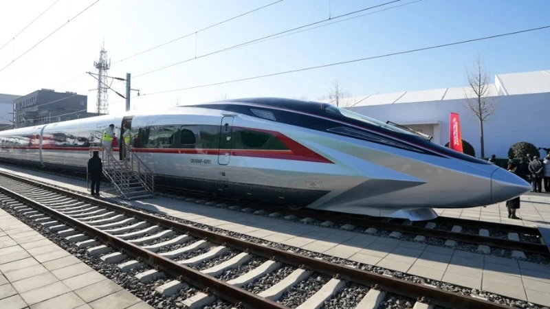 China tests prototype of world's fastest bullet train