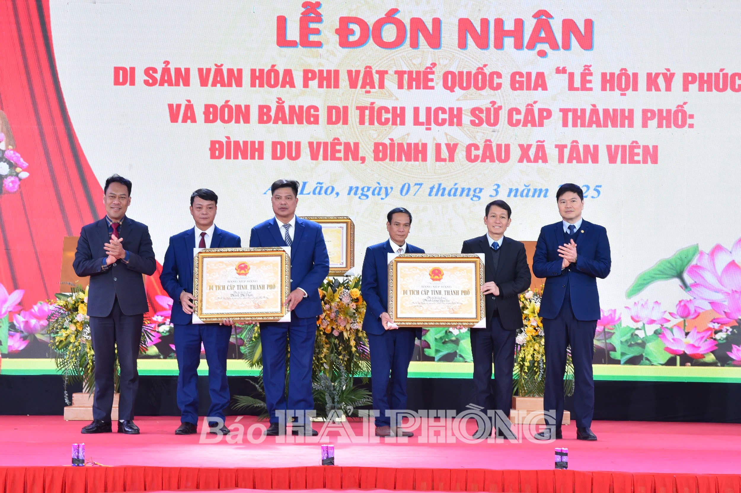 Đón nhận Di sản văn hóa phi vật thể quốc gia Lễ hội Kỳ Phúc