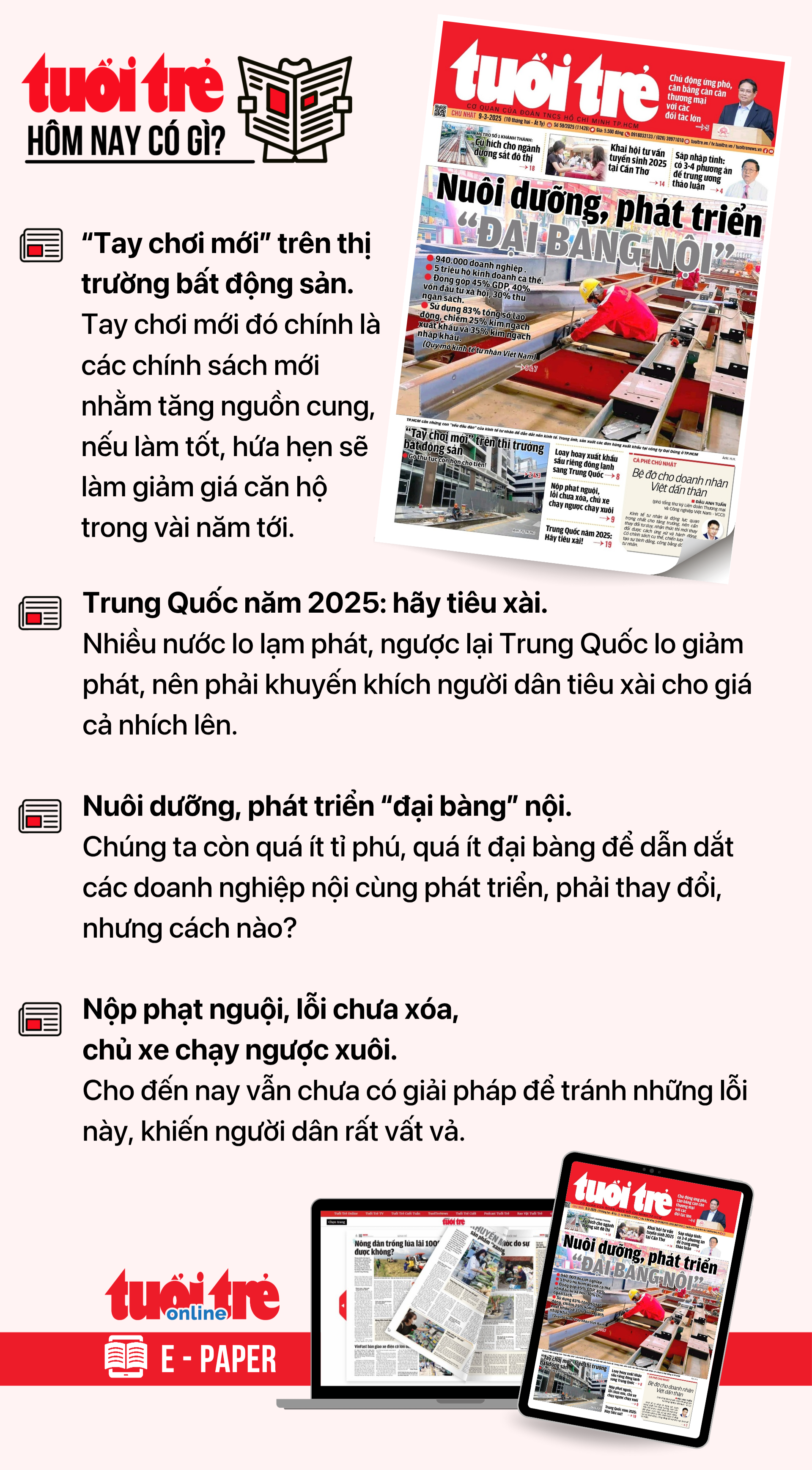 Tin tức sáng 9-3: Sẽ có chuyến tàu miễn phí về Bình Định; Sếp tập đoàn nghìn tỉ ngành nhựa từ nhiệm - Ảnh 9.