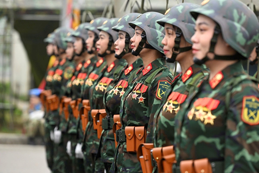 Parade forces, marching ready for important missions