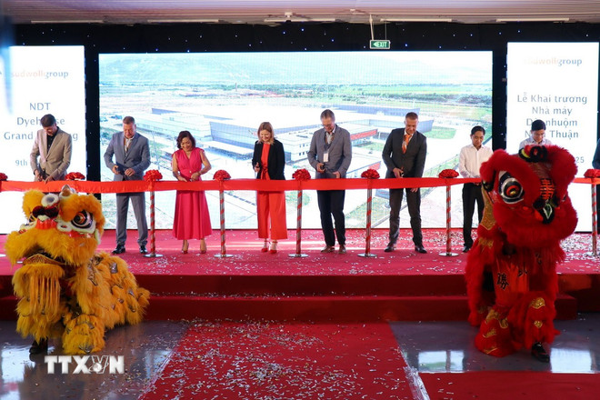 Khai trương nhà máy dệt nhuộm 21 triệu USD của Đức tại tỉnh Ninh Thuận- Ảnh 1.