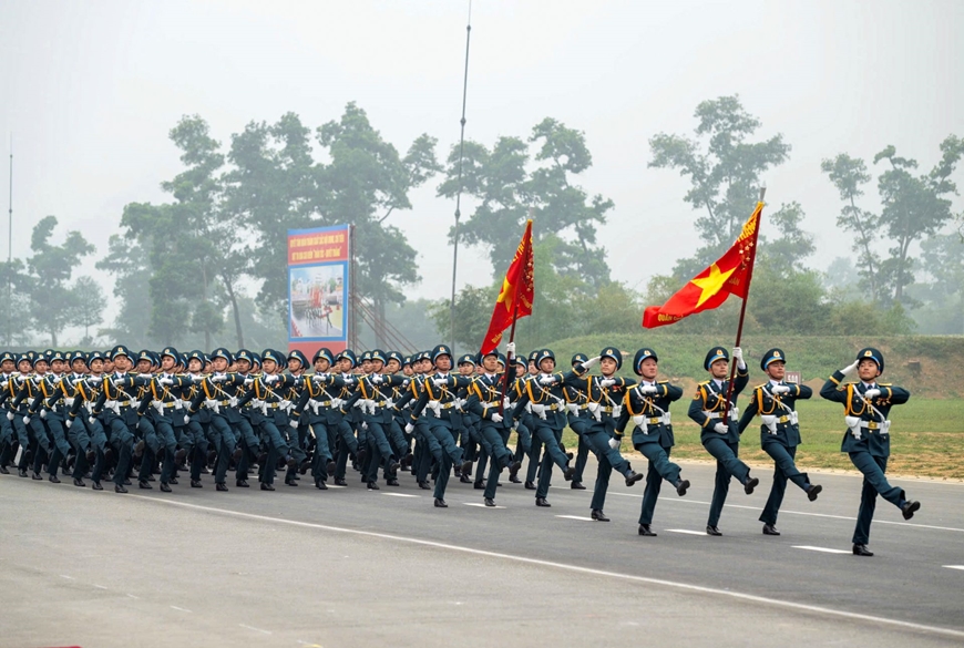 Parade forces, marching ready for important missions