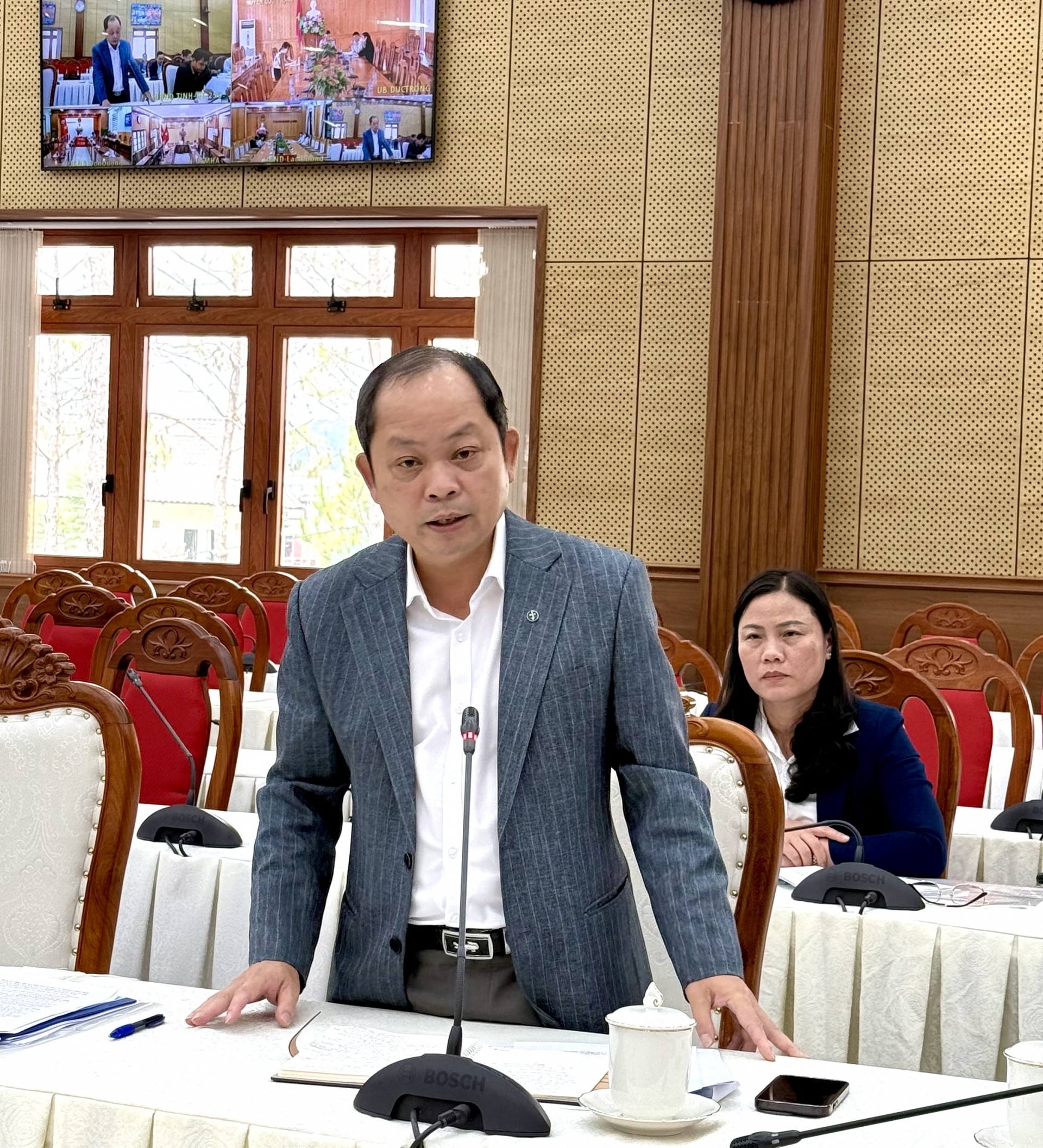 BSCKII Nguyen Xuan Tao - مدير مستشفى لام دونج العام تحدث في الاجتماع