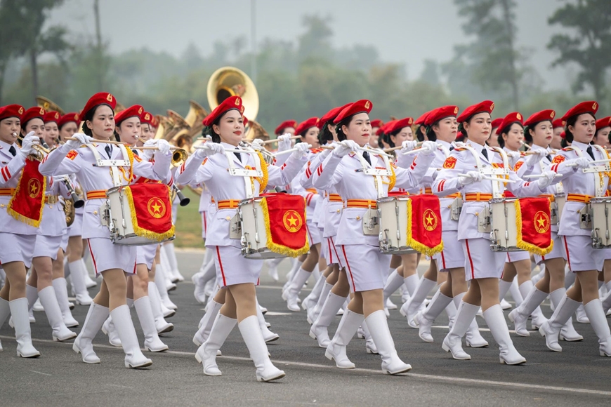 Parade forces, marching ready for important missions