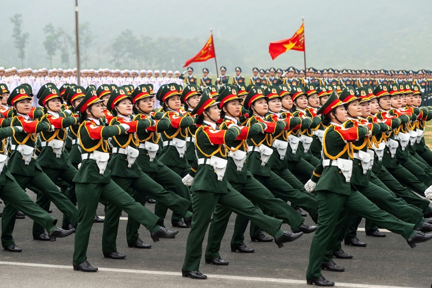 Parade forces, marching ready for important missions