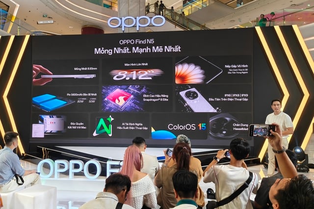 OPPO ra mắt smartphone gập mỏng nhất thế giới Find N5 tại Việt Nam  - Ảnh 3.