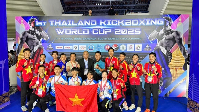 Tuyển kickboxing Việt Nam giành 5 HCV tại Cúp thế giới 2025- Ảnh 1.