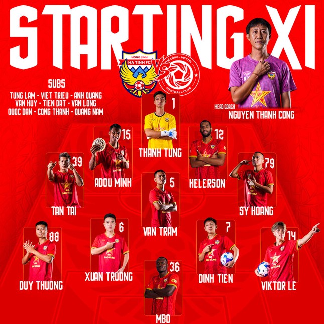 Live Hong Linh Ha Tinh gegen The Cong Viettel 0-1 (Ende von H1): The Cong Viettel eröffnete das Spielstandfoto 15