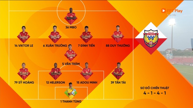 Live Hong Linh Ha Tinh gegen The Cong Viettel 0-1 (Ende von H1): The Cong Viettel eröffnet das Spielstandfoto 12