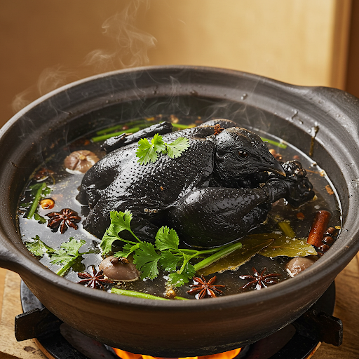 Ăn ngon-Ăn khỏe: Cách chế biến gà ác hầm thuốc bắc vừa ngon vừa bổ dưỡng - Ảnh 1.