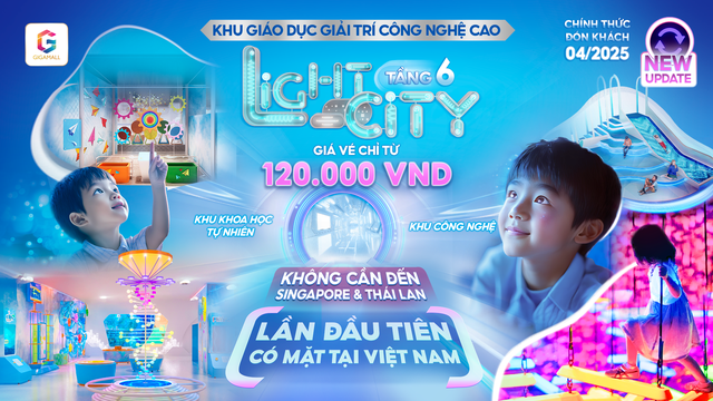 Dự báo bùng nổ lễ 30-4: Light City - mô hình giáo dục giải trí từ Singapore và Thái Lan tại Gigamall- Ảnh 1.