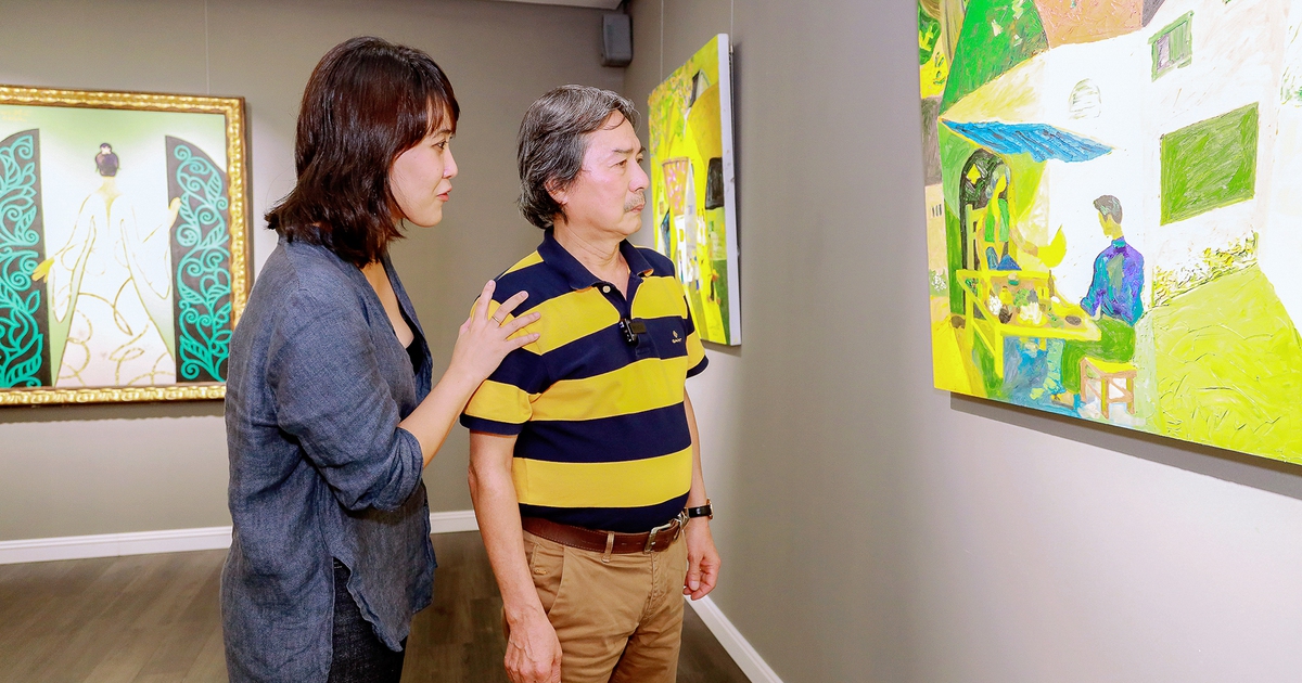 アーティストのコン・クオック・ハ氏がホーチミン市で漆画「コン・クオック・ハの芸術」を展示
