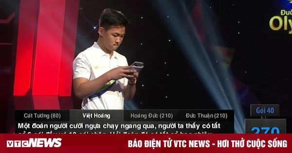 Siêu trí tuệ Việt chào thua bài toán đếm số ngựa trong Đường lên đỉnh Olympia