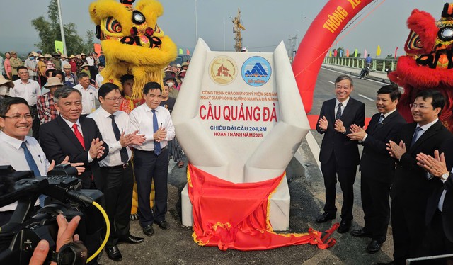 Thông xe cầu Quảng Đà nối Quảng Nam - Đà Nẵng - Ảnh 1.