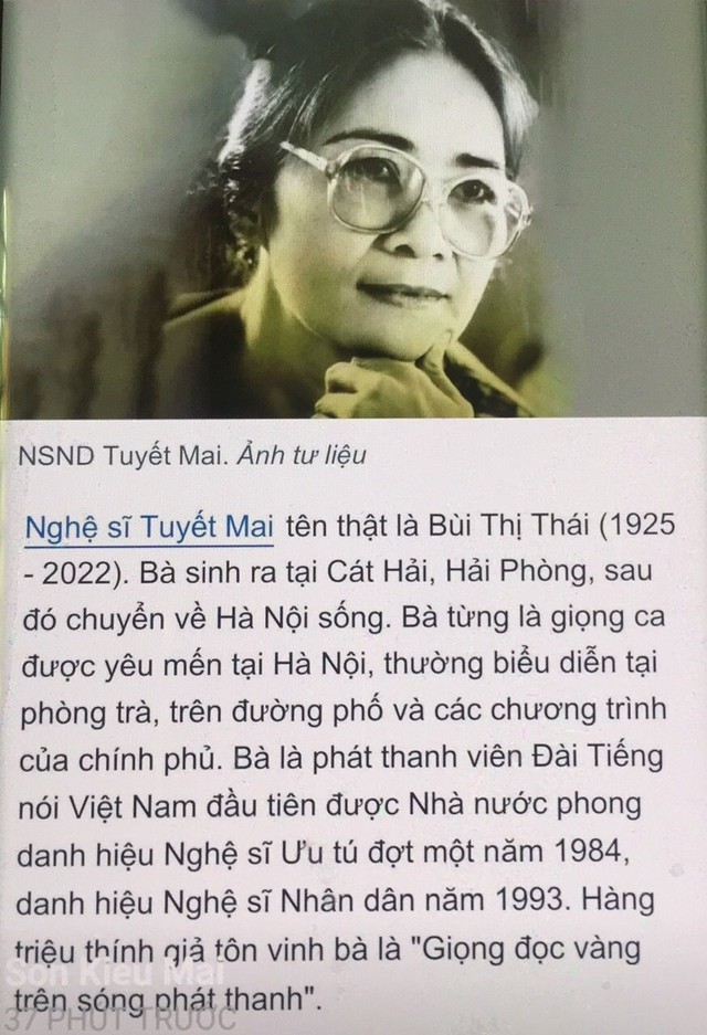Die Musikerin Truong Tuyet Mai war verärgert, als ihr Foto fälschlicherweise einer Todesnachricht beigefügt wurde – Foto 1.
