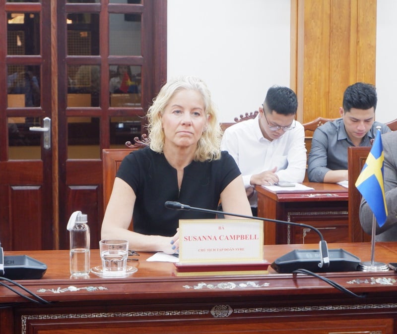 Ms. Susanna Campbell, President of SYRE Group, affirmed the Project's orientation towards more sustainable development.
