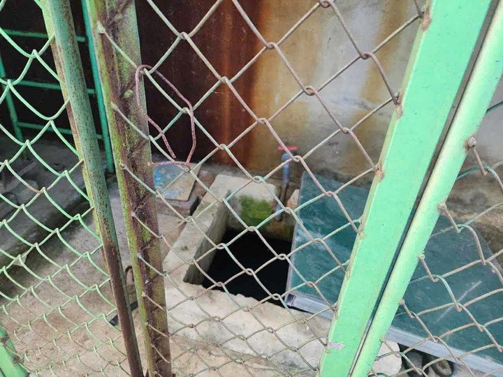 Tanque de agua en el jardín de infancia Cam Trung (distrito de Cam Xuyen), donde se encontró el cuerpo del niño. (Foto: Colaborador)