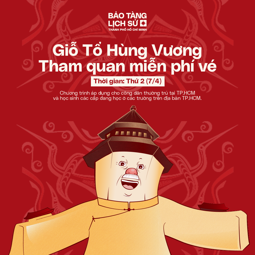 THÔNG BÁO VỀ VIỆC MIỄN PHÍ VÉ THAM QUAN NHÂN DỊP GIỖ TỔ HÙNG VƯƠNG