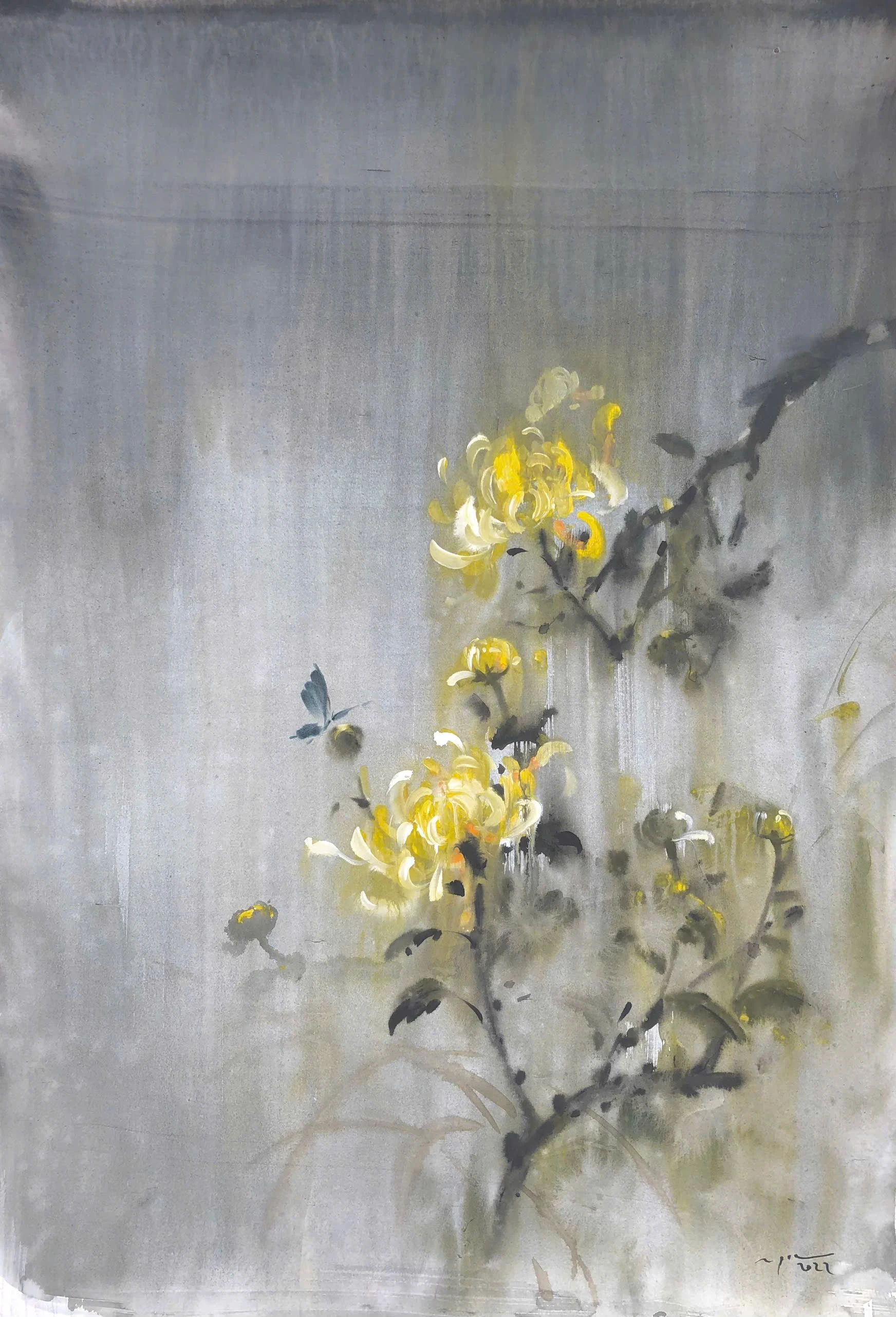 Pintura en acuarela de paisaje y naturaleza para dar la bienvenida a la primavera foto 7