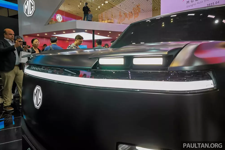 Ra mat MG Cyber X - SUV dien thiet ke vuong vuc, den pha an-Hinh-3