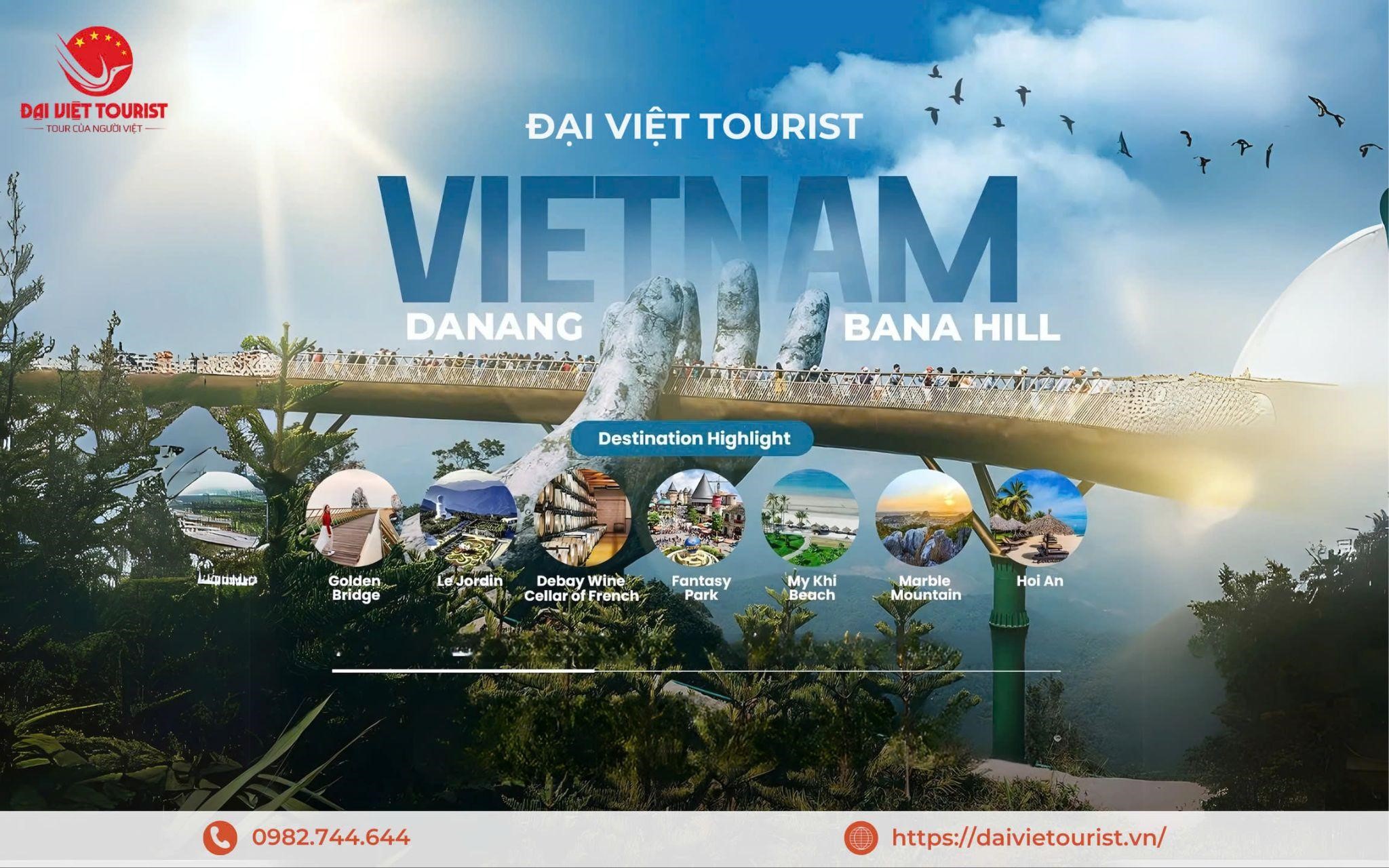 Ba Na Hills Tour with countless check-in points attracting tourists.